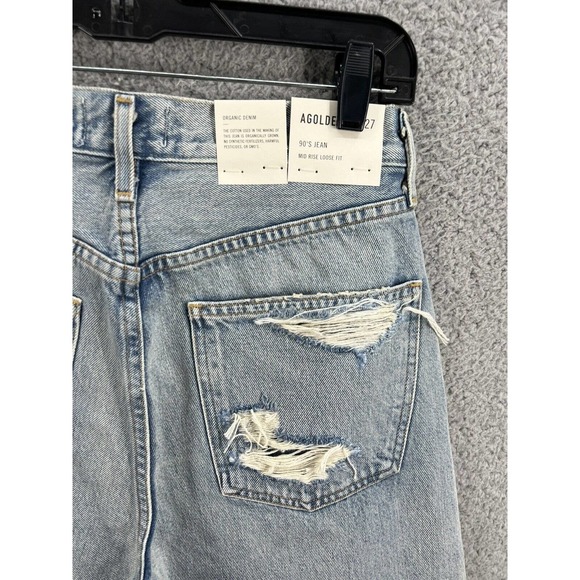 Agolde 90s Midrise Loose Fit Jeans Unhinged - Picture 8 of 12